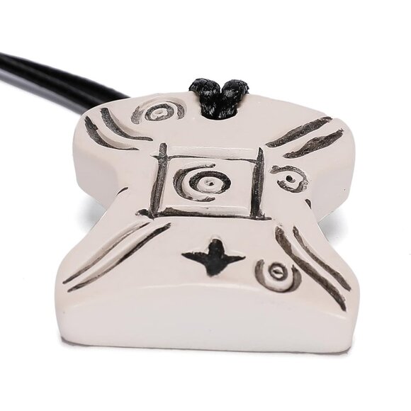 Star Wars Japor Snippet Necklace Padme Vintage Resin Faux Leather Adjustable - Picture 6 of 7